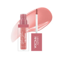 Hilary Rhoda Glass Glow Lip Gloss | Nourishing & Hydrating Lip Gloss | Sheer Coverage | High Shine | Juicy & Plump Lips | Glides on Smoothly | 5ml (Naughty Nude - Shade 01)