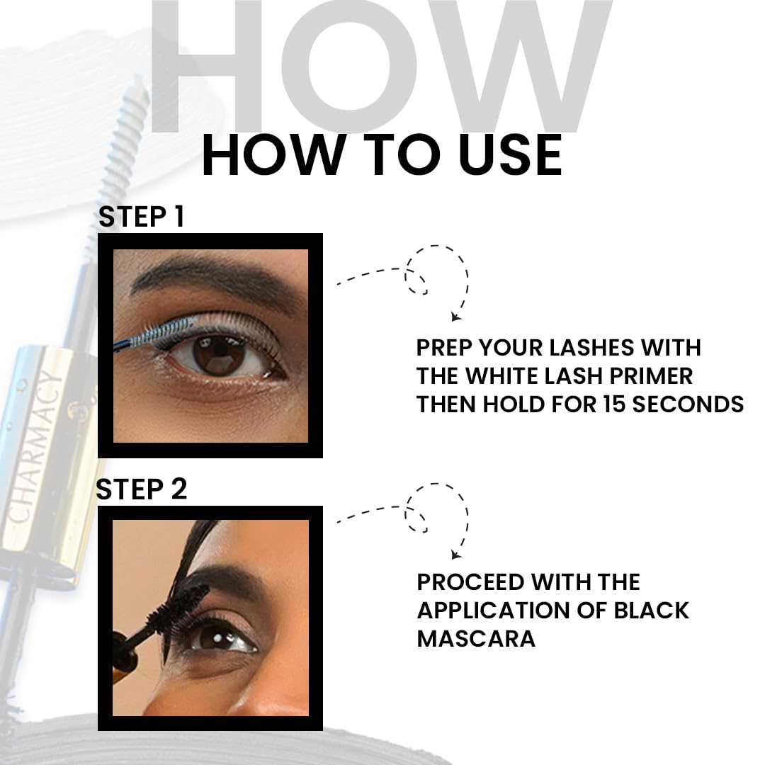 Charmacy Milano True or False Mascara 8G Intense (Black) - 8 g, Volumizing, Lengthening, Buildable Mascara, Clump Free, Vegan, Cruelty-Free, Non -Toxin…