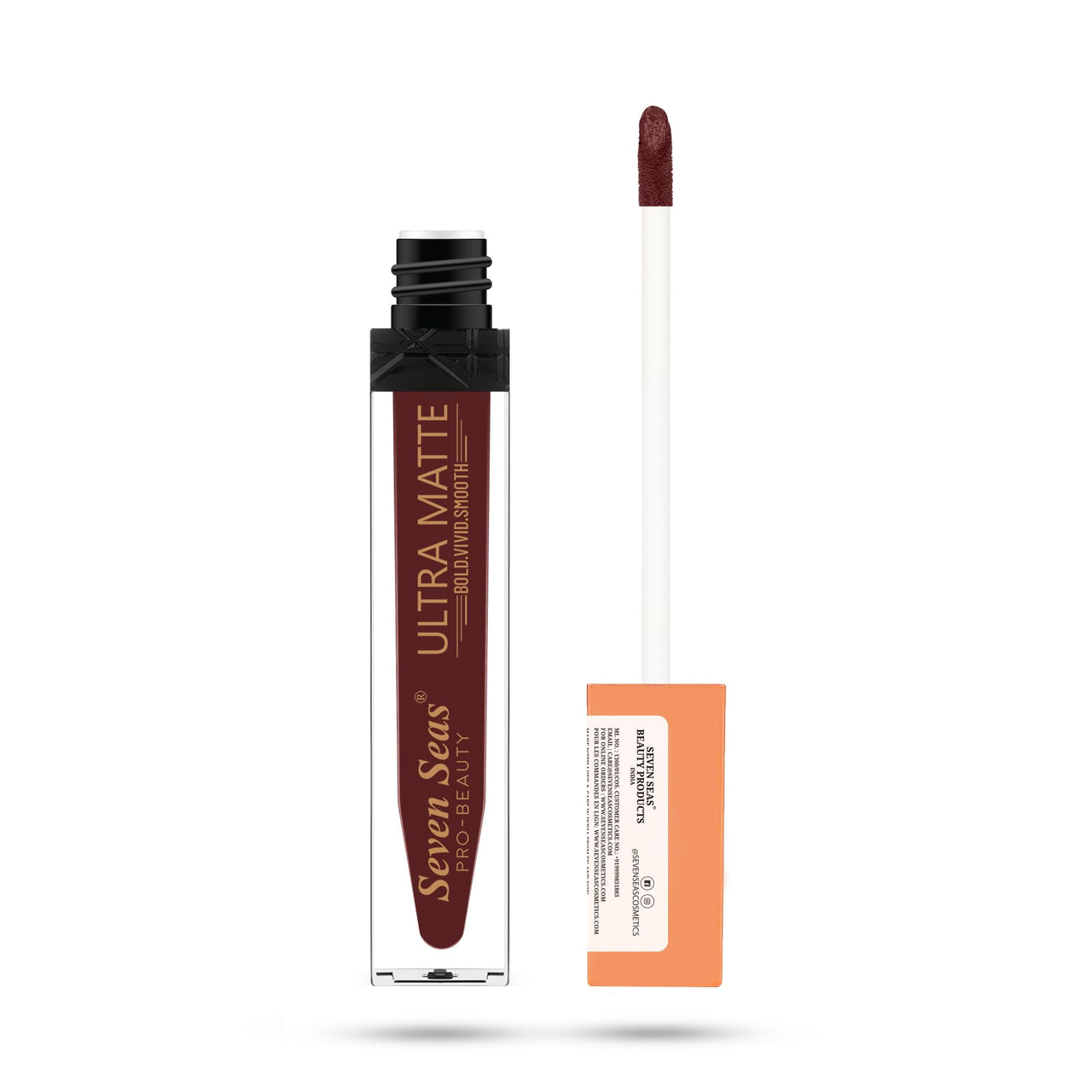 Seven Seas Ultra Smooth Matte Liquid Lipstick Smooth Lip Color, Weightless Finish | Long Lasting Matte Liquid Lipstick for Women (Rose Bud Cherry)