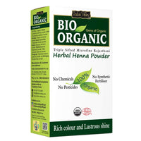 INDUS VALLEY Bio Organic Natural Amla Powder With Herbal Henna Powder Set of 2 For Hair Care - (100g *3=300g)
