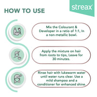Streax Crème Permanent Hair Colour - 7.3 Golden Blonde Hair Color- 45gm (Pack of 5), 100% Grey coverage, Long Lasting Hair colour for women