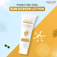 Meglow Pro-Care SPF 50 PA+++ Sunscreen Lotion for Face & Body (50ml) – Broad Spectrum UVA/UVB Protection & Blue Light Defense, Intense Hydration for All Skin Types