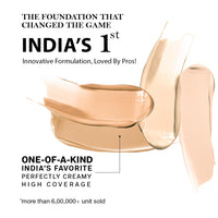 FLiCKA The Base Story Cream Foundation for Face Makeup 8.5gm | Medium to High Coverage | Waterproof & Long Lasting | Smooth & Matte Finish with SPF | All Skin Types | 0.5 Fair