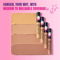 Elle18 Get Even Concealer, Pearl, Buildable Coverage Concealer, Covers Dark Spots, Under-eye & Fine Lines, Crease Resistant, Infused with Niacinamide| 5.4ml