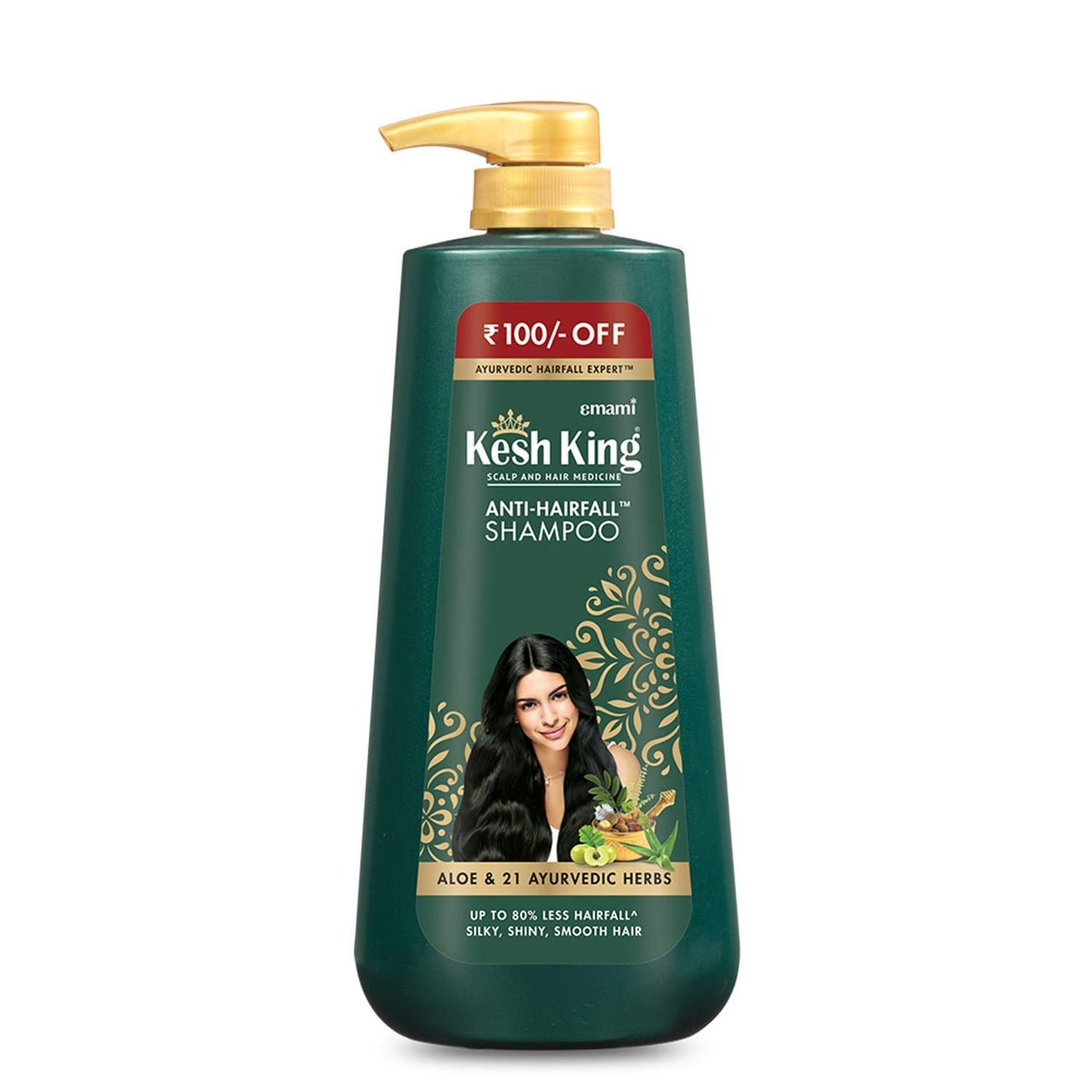 Kesh King Ayurvedic Anti Hairfall Hair Oil, 300ml & Kesh King Scalp and Hair Medicine Anti-Hairfall Shampoo, 600 ml