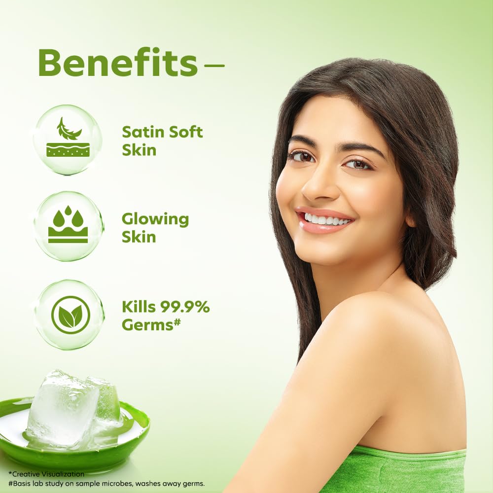 Vivel Aloe Vera Grade 1 Bathing Soap with Vitamin E for Soft Glowing skin, 600g (150g - Pack of 4), Soap for Women & Men, For All Skin Types