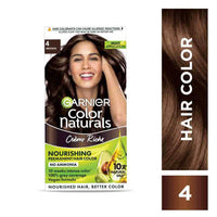 Garnier Color Naturals Crème hair color, Shade 4 Brown, 70ml + 60g