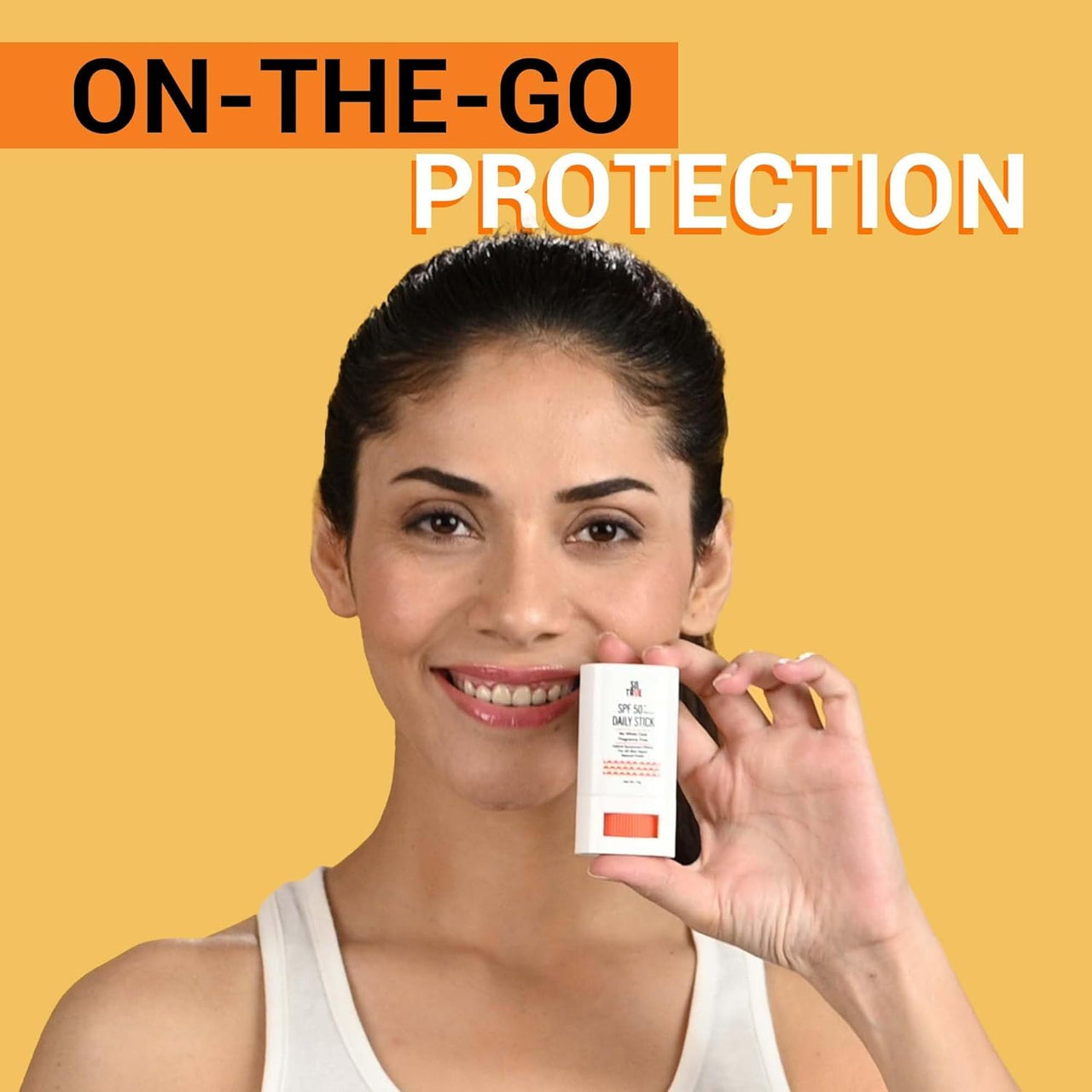 Sotrue SPF 50+ Daily Sunscreen Stick | Lightweight, Water Resistant | No White Cast | Broad Spectrum PA++++ | Non Sticky With Dewy Finish | Mess Free Sun Protection | Suitable for Face & Body 15g