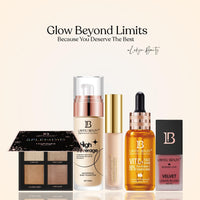 Lakyou Beauty Splendid Highlighter Palette | 4 Natural Shades | Highly pigmented | Easily Blendable | Melts Into Skin | 18g
