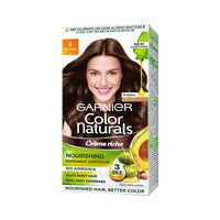 Garnier Color Naturals, Shade 1, Natural Black 70 ml + 60 gm and Garnier Color Naturals, Shade 4, Brown (70ml+60g )
