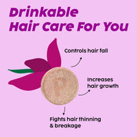 PLIX - THE PLANT FIX Heavenly Hair With Natural Biotin|15 Effervescent Tablets, Orange Flavour, Pack Of 4|Supports Long, Lustrous, Strong Hair, Dairy Free, Sugar Free, Non Gmo, 440 Grams
