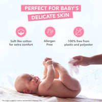 The Moms Co Rash Free Baby Wet Wipes, 99% pure water, 100% plant-based with Aloe Vera, Calendula, Eucalyptus Oil & Vitamin E | Anti-bacterial, Allergen Free & Non-Irritating - Pack of 2