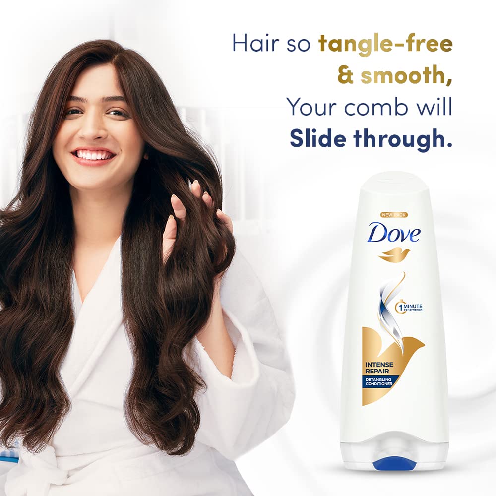 Dove Intense Repair Hair Conditioner, For Damaged And Frizzy Hair, 75 ml