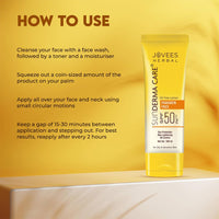 Jovees Herbal Sun Derma Care Lotion SPF 50 PA+++ Broad Spectrum, UVA/UVB Protection | Oil Free, Quick Absorption & Lightweight | For oily and sensitive skin 100ml