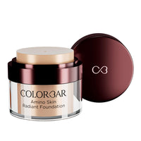 Colorbar Amino Skin Radiant Cream Foundation (Beige Mild 003, 15g) | Smooth and Satin finish | High-coverage | Suitable for all skin types