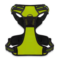 Dog Harness Dual Leash Attachment No-Pull Control Adjustable Soft But Strong Pet Harness For Medium And Large Dogs With 3M Reflective Technology - Lime Green, M (Chest: 20 - 25