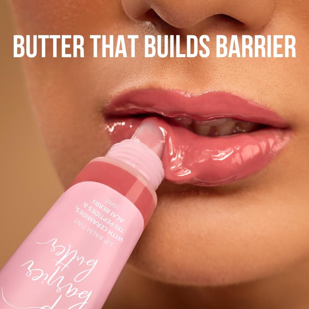 THE SKIN DIET COMPANY Lip Balm - Betty's Bliss|Hydrating & Plumping Tinted Lip Balm | Intensive Repair with Tripeptides, Shea Butter for Dark & Pigmented Lips (10ml)