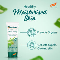 Himalaya Moisturizing Aloe Vera Face Wash, 200ml And Himalaya Herbals Moisturizing Aloe Vera Face Wash Cream, 50ml