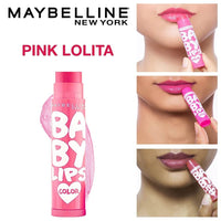 Maybelline New York Baby Lips Lip Balm, Pink Lolita, 4g and Maybelline New York Baby Lips Lip Balm, Cherry Kiss, 4g
