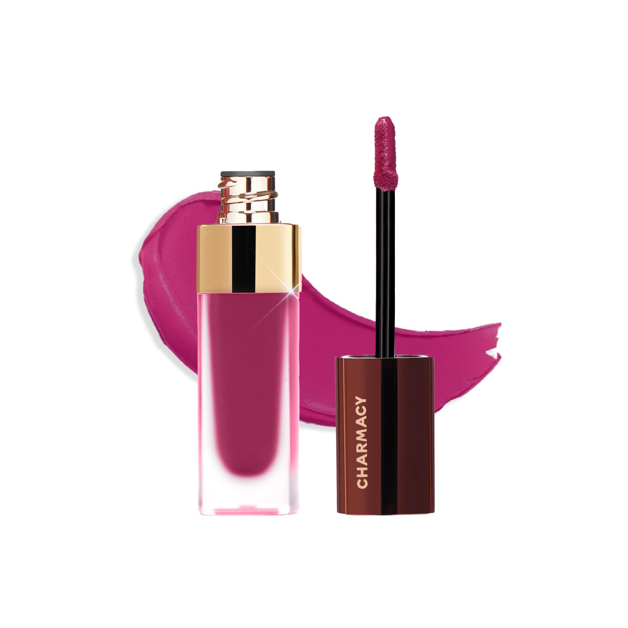 Charmacy Milano Stunning Longstay Liquid Lipstick (Red Sangria 17) - 5.6 ml, Velvet Intense Matte Finish, 12 Hours, SmudgeProof, WaterProof, KissProof, One Swatch Application