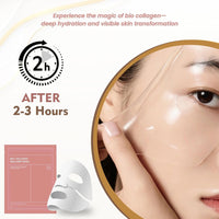 QERINKLE Pack Of 2 Bio-Collagen Overnight Face Mask|Korean Glass Skin Hydrogel Mask For Deep Hydration, Pigmentation, Anti-Aging & Pore Minimizing|Hyaluronic Acid, Niacinamide, Vitamin E & Centella