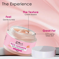 Globus Natural Rice Ceramide Revival Face Cream, Enriched with Sunflower & Coffee, For Glass Skin, 50 gm (Pack of 5)
