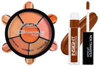 Insight Cosmetics Pro Concealer Palette-ConcealerConceal Correct Contour WaterProof (CR105-Concealer) Non Transfer Lip Color Matte Texture12Hrs Waterproof, 4ml(LG40-01)