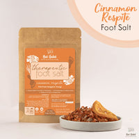 Nat Habit Fresh Cinnamon Respite Foot Salt | Epsom Salt, Himalayan Pink Salt & Essential Oils | Fights Fungal Infections | Reduces Inflammation, Pain | Pedicure Foot Soak & Aromatherapy | Pack of 2