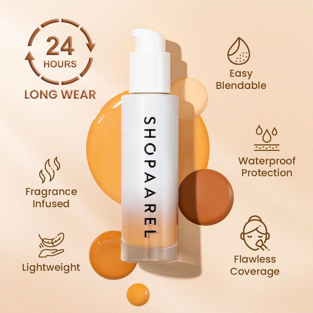 SHOPAAREL Miracle Skin Foundation Cream (Ivory 01) | Full Coverage, Semi-Matte Finish, For All Skin Type