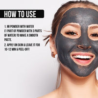 SEA SOUL Detox Peel-Off Mask - 20 g | With Activated Charcoal & Dead Sea Mud | Brightens Skin, Unclogs Pores & Enhances Radiance | Deep Cleansing Face Mask