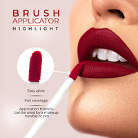 Juice Browned - M17 Kiss Sensation Lipstick & Juicy Plum - M05 Color Luxe Liquid Lipstick with Goodness of Bio Retinol, & SPF 15 UV Protection