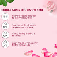 Organic Netra Rose Water with Vitamin C | Exfoliates the Skin and Controls Oil | Excellent for Clearing Away Makeup & Dirt from Pores| Mist Spray for All Skin Type | Paraben and Alcohol Free -200ml