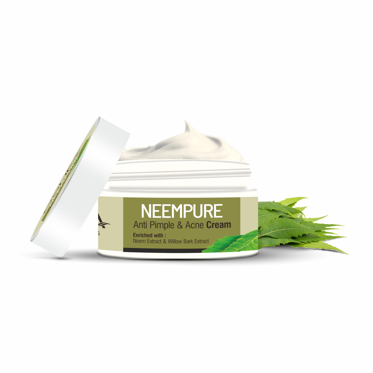 Oshea Herbals Neempure Anti Pimple & Acne Face Cream For All Skin Types | Controls Oil, Softens & Smoothens Skin, Maintains PH Balance - 50 g