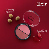 Pilgrim 2-IN-1 Blush Duo 9g | Highly Pigmented, Long-lasting, Buildable & Blendable | Goodness of Rosehip Oil & Hydrating Squalane | All Skin Types | Shade Berry Beat-03
