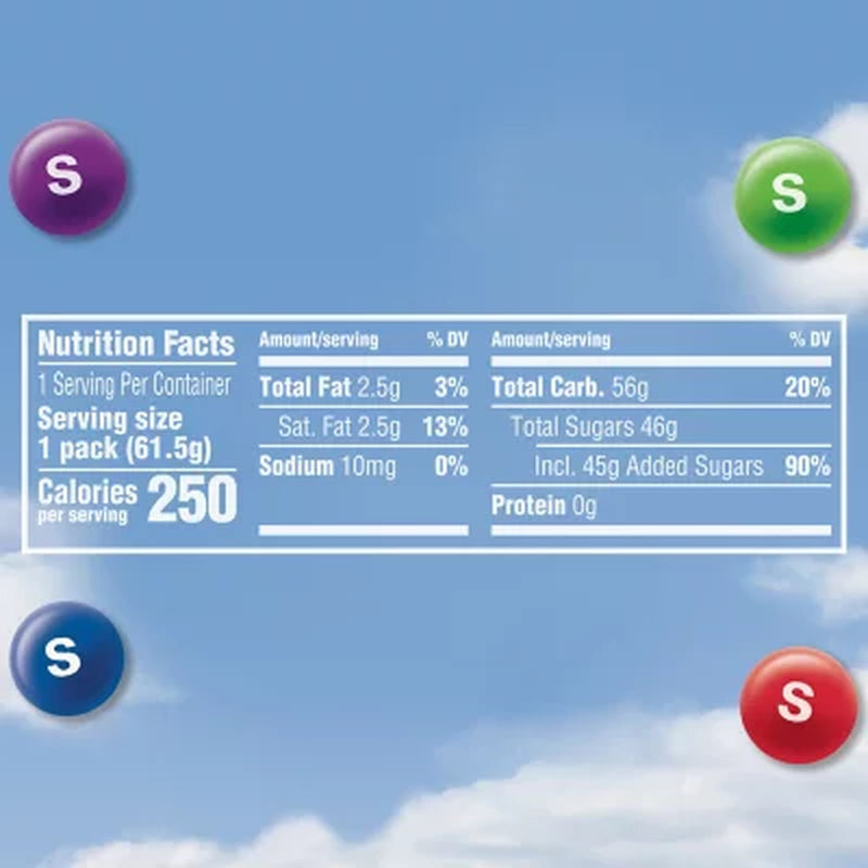 Skittles Wild Berry Fruity Chewy Candy Full Size Bulk Pack 2.17 Oz., 36 Ct.