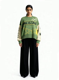 Raastah - Team Pakistan Jacquard Sweater