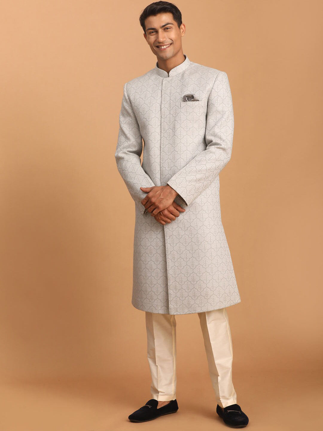 VASTRAMAY Embroidered Sherwani Set