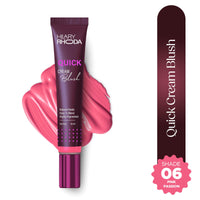 Hilary Rhoda Quick Cream Blush | Highly Pigmented & Dewy Finish | Long-Lasting | Buildable Coverage | Weightless & Easy to Apply | Cream Blush | 20ml (Pink Passion - Shade 06)