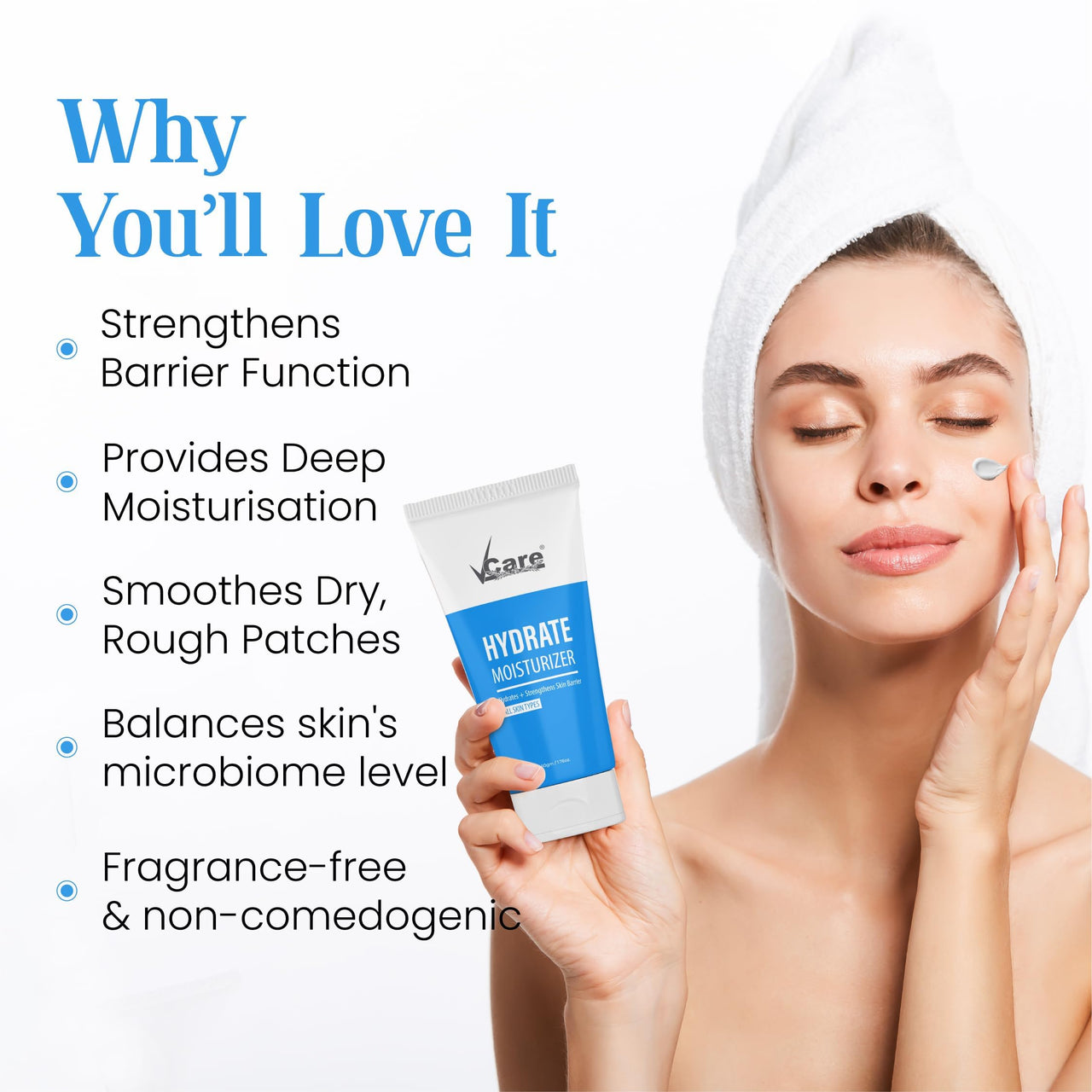 Vcare 3-In-1 CMS Kit|Detox Cleanser, Hydrate Moisturizer and Protech Sunscreen SPF 50| Suitable for All Skin Types| Day & Night Brightening Skincare Gift Set -50gm