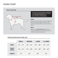 Carhartt Firm Duck Insulated Dog Chore Coat Black , Medium