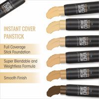 Swiss Beauty Instant Cover Panstick, Shade - Shell Beige, Face Makeup, 7gm