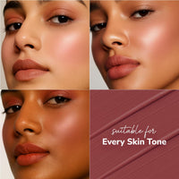 Mila Beaute BaeBee Lip & Cheek Tint I Creamy Formula, Matte Finish I Long Lasting I With Jojoba Oil (03 Burnt Rose)