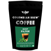 Colombian Brew Cinnamon Filter Coffee Powder, Arabica Roast & Ground, 250g & Colombian Brew Mint Filter Coffee Powder, Arabica Roast & Ground, 250g