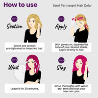2.Oh! Italian- Pink Hair Color For Women & Men | Ammonia-Free DIY Semi Permanent Hair Color | Enriched with Argan Oil | Lasts upto 12-15 Washes | Pack of 2