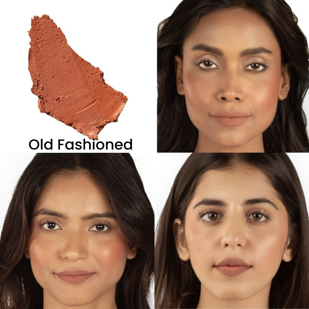 Koe Beauty Marbled Blush | Cream Blush Plus Highlighter | Old Fashioned | Bronzy Touch For A Sun-Kissed Look | Long Lasting | All Skin Types | Built in Mirror | 7g