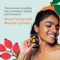 Juicy Chemistry Blood Orange & Rosehip Lip Balm, 5 G |Enriched with Natural Ceramides to Hydrate, Moisturise & Reduce Pigmentation|Formulated with Organic Castor Oil, Jojoba Oil and Vitamin E
