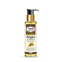 Khadi Omorose Argan Hair Oil - Controls Hair Fall, Makes Hair shiny and Strong (100 ml), (With Argan, Jojoba, Almond, Castor, Olive, Sesame Oil)