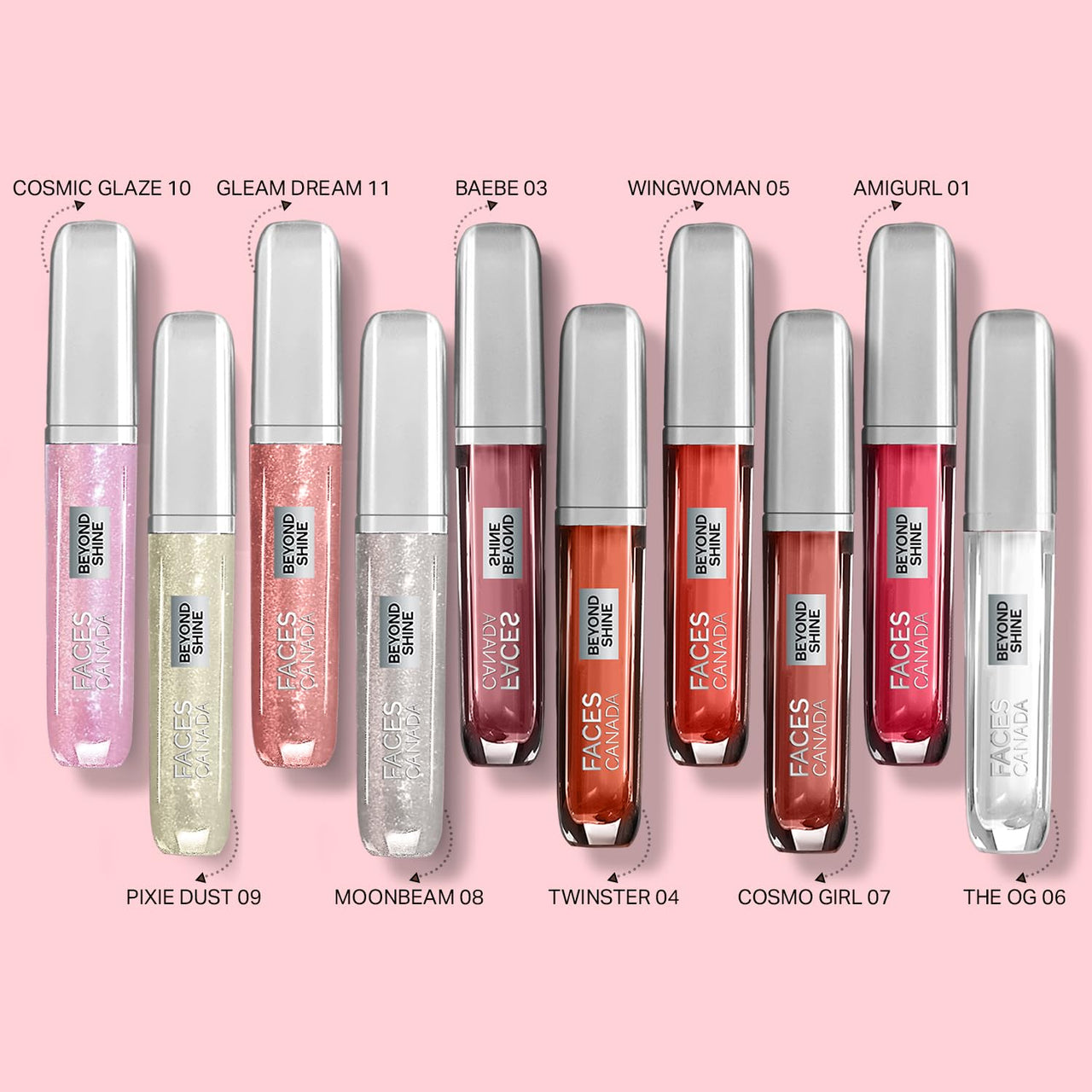 FACESCANADA Beyond Shine Lip Gloss - Baebe 03, 3.8Ml | Lightweight Non-Sticky Luxurious Texture For Glossy Lips | Instant Shine | Fuller, Supple & Plump Lips | 24Hr Hydration