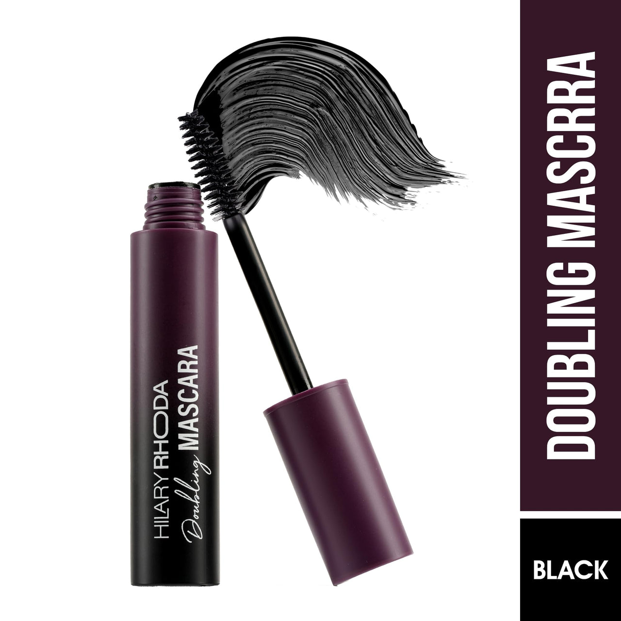 Hilary Rhoda Doubling Mascara | Volumizing & Waterproof Mascara | Smudge-Proof Formula | No Clumping Mascara | Quick Drying | 12ml