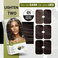 Naturtint Permanent Hair Colour Gel Medium Brown 4N|For Optimal Scalp Care| Upto 100% Grey Coverage | Long Lasting Hair Colour | Ammonia Free Vegan| No Parabens| Enriched with Olives & Organic Shea Butter